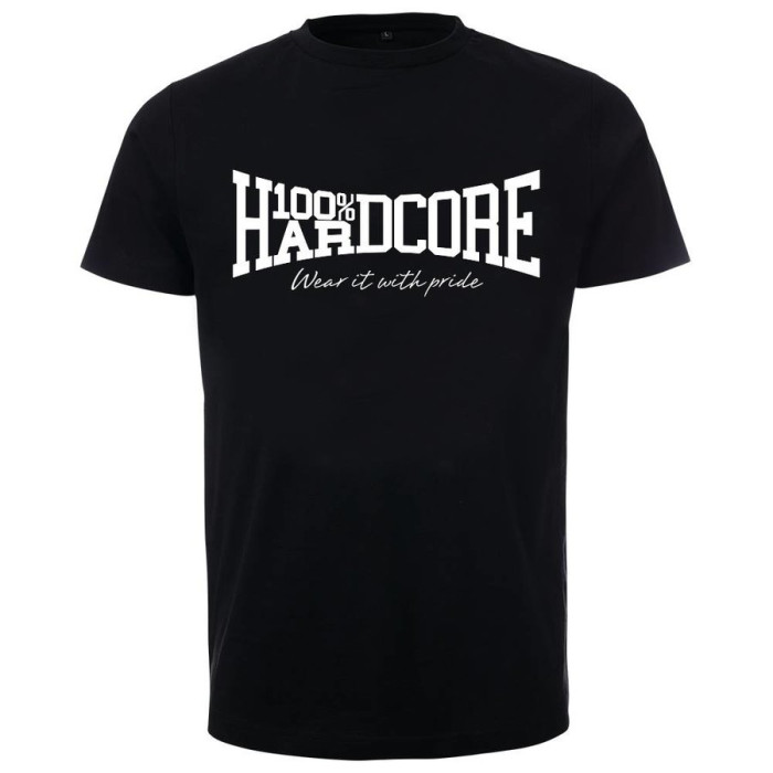 100% Hardcore T-shirt WEAR IT WITH PRIDE | noir