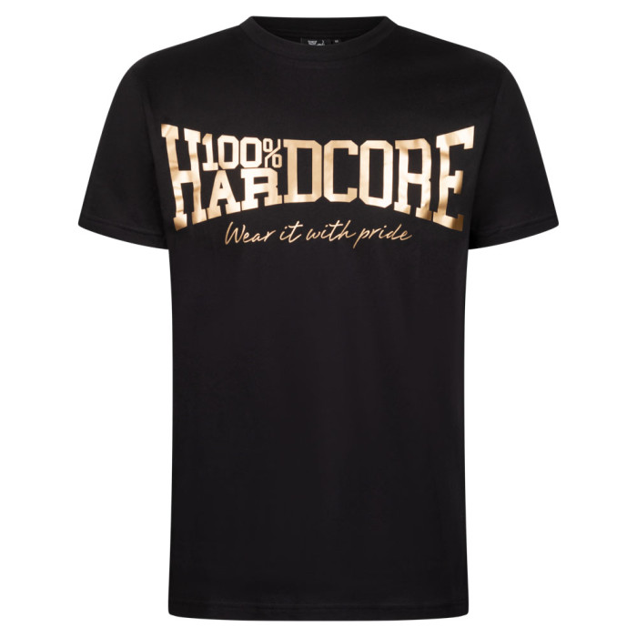 100% Hardcore T-shirt Essentiel noir et or