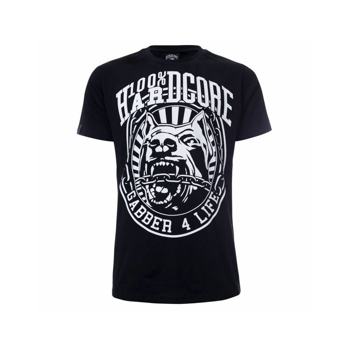 100% Hardcore T-shirt GABBER 4 LIFE | noir