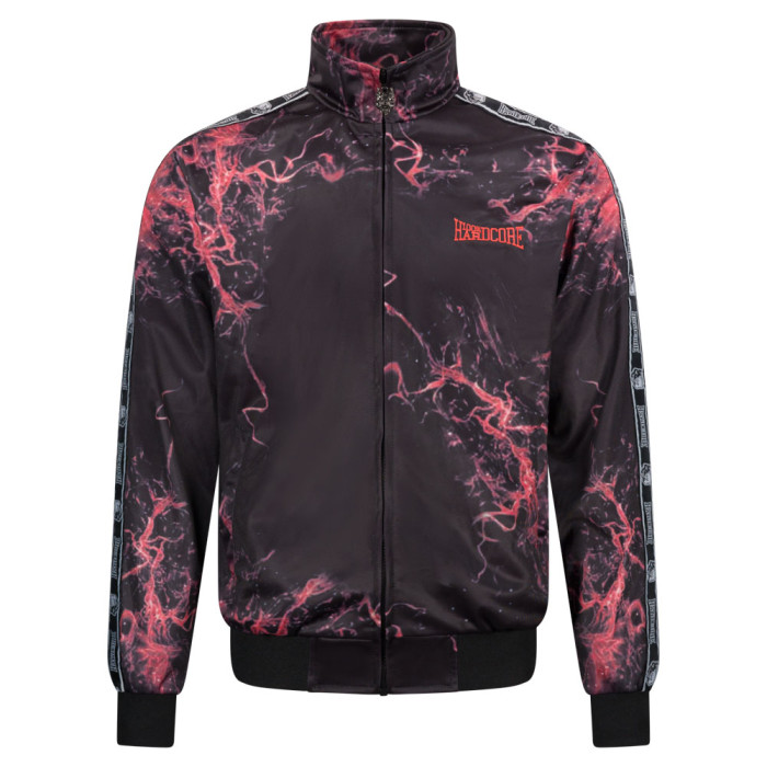 100% Hardcore trainingsjack Flaming Dog | zwart - rood