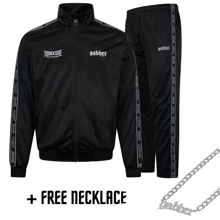 100% Hardcore trainingspak Gabber | zwart