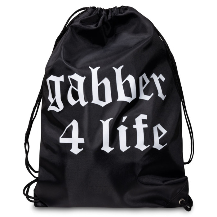 100% Hardcore Stringbag GABBER 4 LIFE | noir