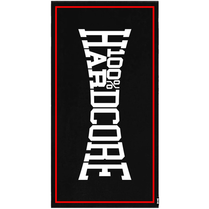 100% Hardcore Serviette de plage Essential | Noir