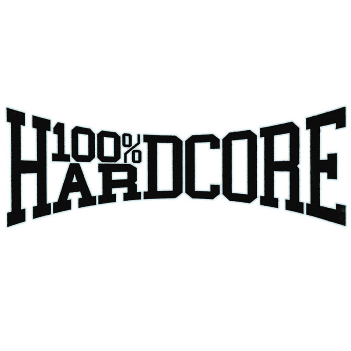 100% Hardcore autocollant voiture WEAR IT WITH PRIDE mini 15.8 CM | noir