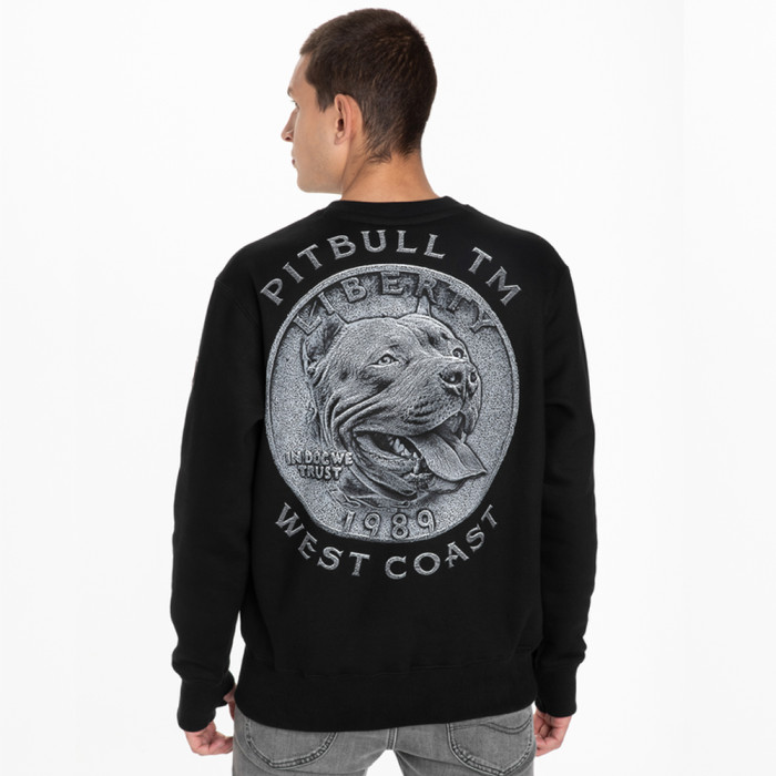 Pit Bull crewneck coin | zwart