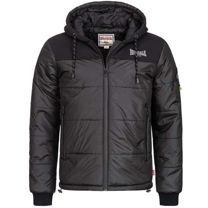 Lonsdale veste homme à capuche Botallack |noir