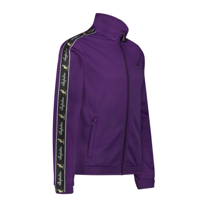 Veste slim Australian passepoilée noire + big logo 3.0 | violet