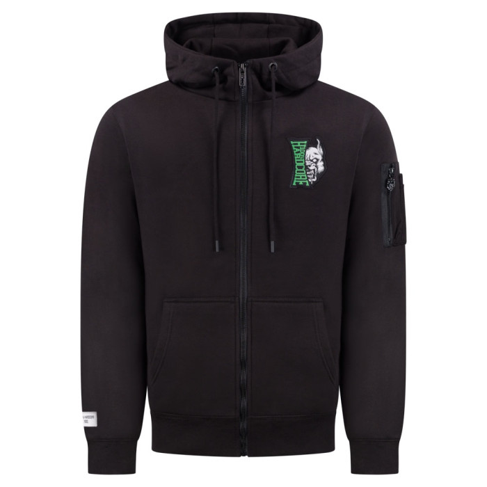 100% Hardcore gilet avec Logo Vertical | Noir-Vert