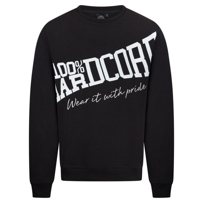 100% Hardcore Crewneck Tilted ESSENTIAL | Noir