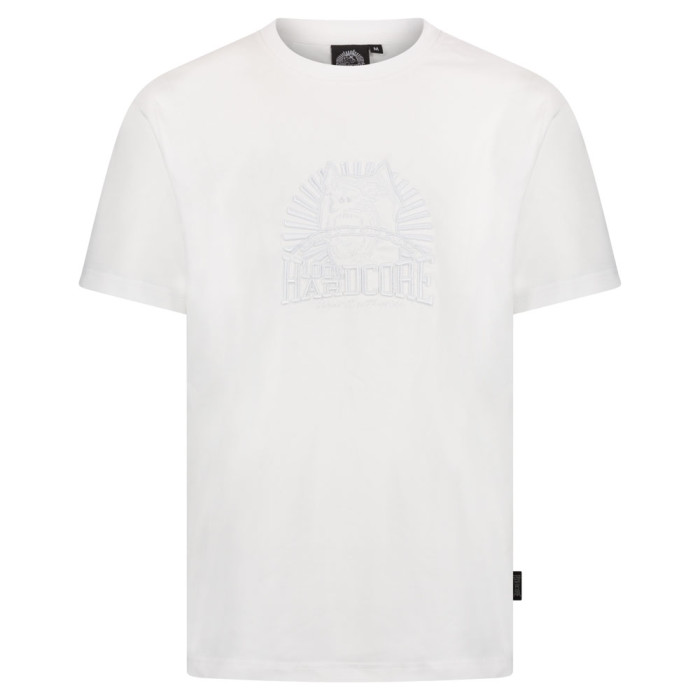 100% Hardcore t-shirt chien | blanc