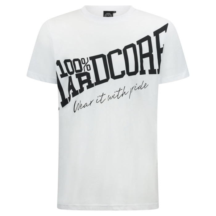 100% Hardcore T-shirt Tilted ESSENTIAL | Blanc
