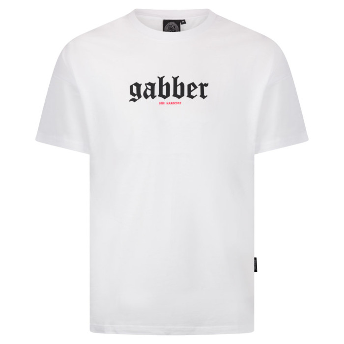 100% Hardcore gabber t-shirt | blanc