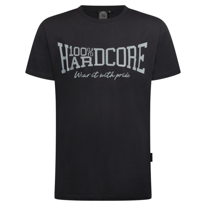 100% Hardcore T-shirt ESSENTIAL réfléchissant | Black