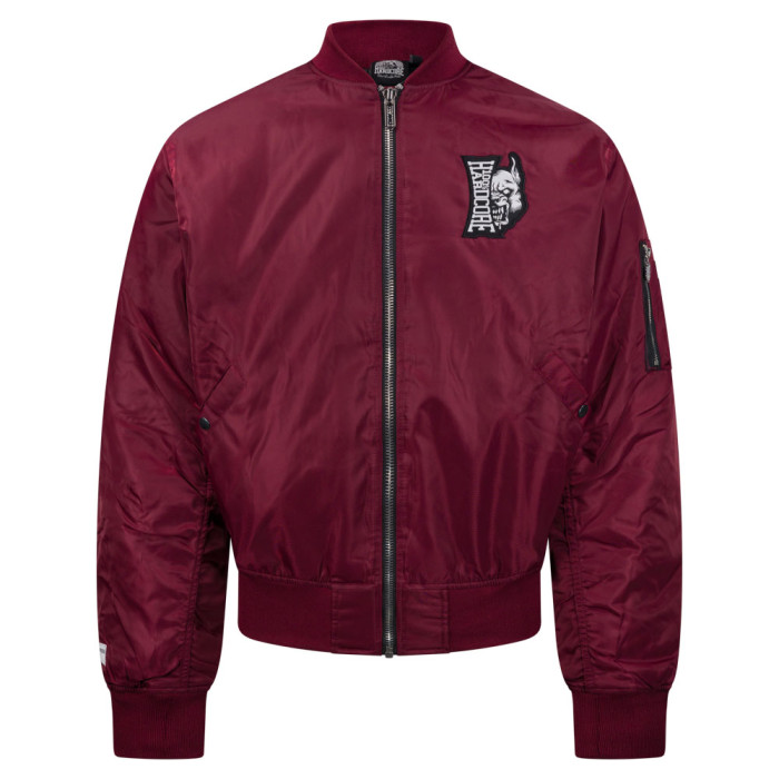 100% Hardcore Veste Bomber Verticale | Rouge