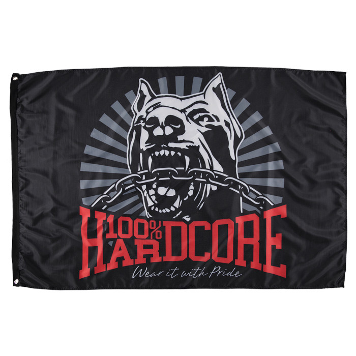 100% Hardcore drapeau *DOG-1*