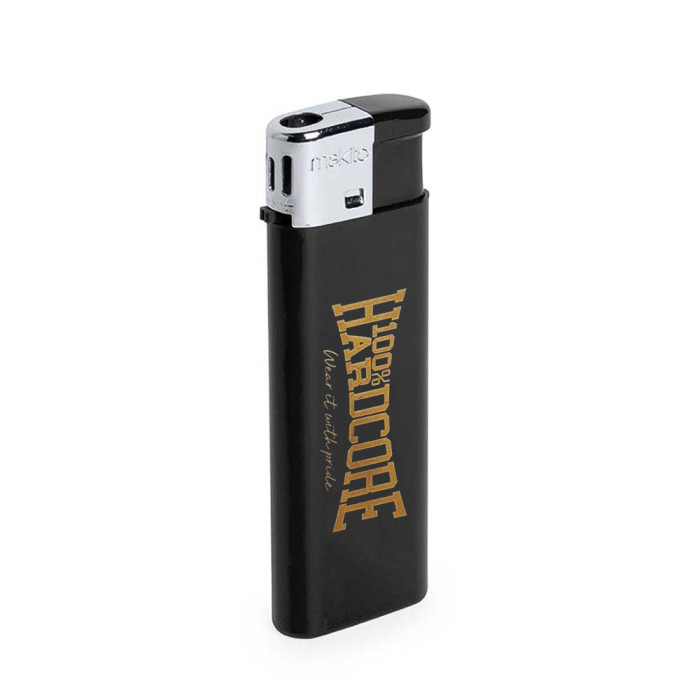 100% Hardcore briquet ESSENTIAL avec logo doré | Noir