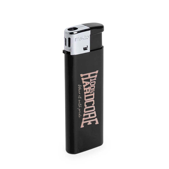 100% Hardcore briquet ESSENTIAL avec logo rose | Noir
