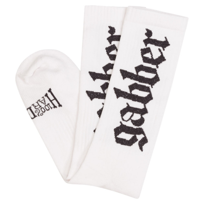 100% Hardcore chaussettes GABBER | Blanc-Noir