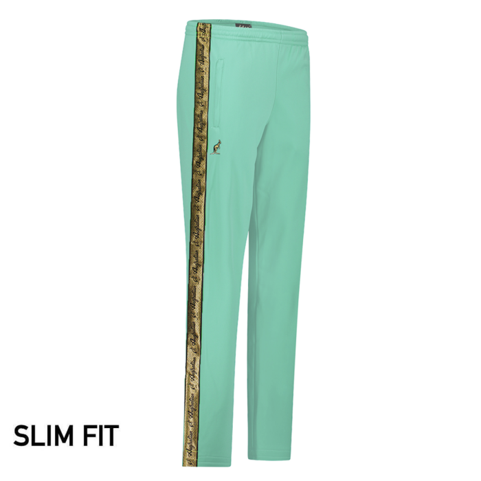 Pantalon Australian slim fit avec passepoils dorés 3.0 | Vert Gossamer