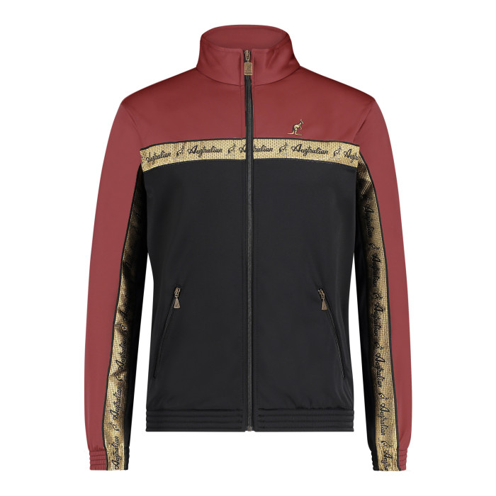 Australian duo jacket gold breasted 2.0 | black - bordeaux red