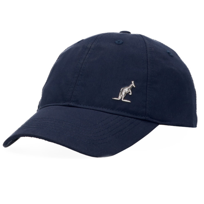 Casquette australienne avec logo argenté emblème marine