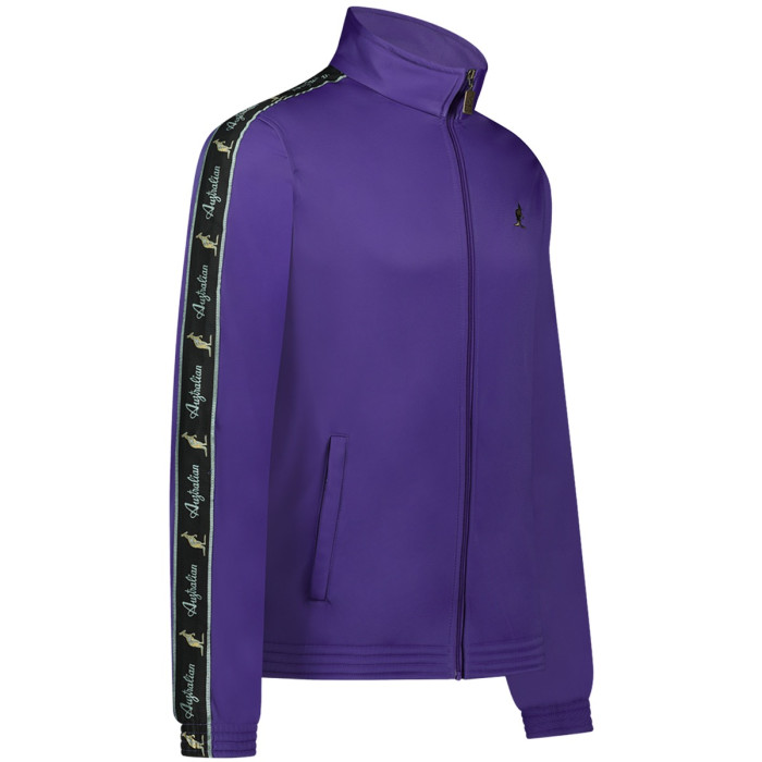 Veste australienne cintrée passepoil noir 2.0 | bleu pervenche 