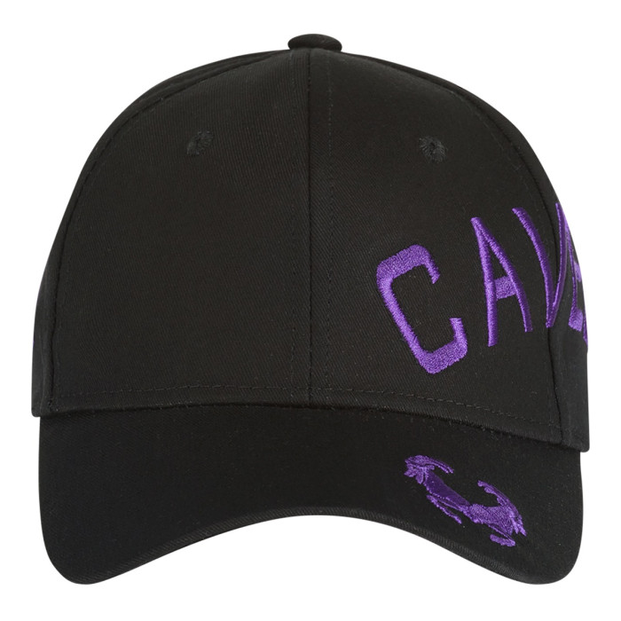 Cavello casquette logo croisée brodé violet | noir