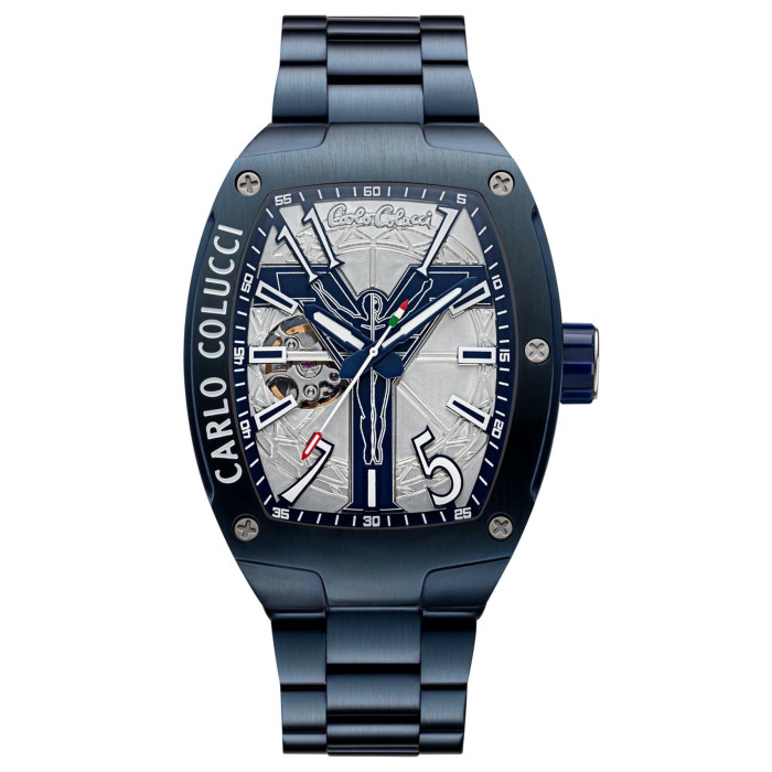 Carlo Colucci montre en acier inoxydable avec boucle déployante | CC101-2