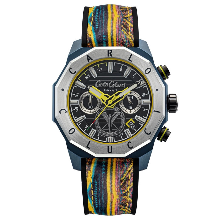 Carlo Colucci montre en acier inoxydable avec bracelet en silicone | CC201-2