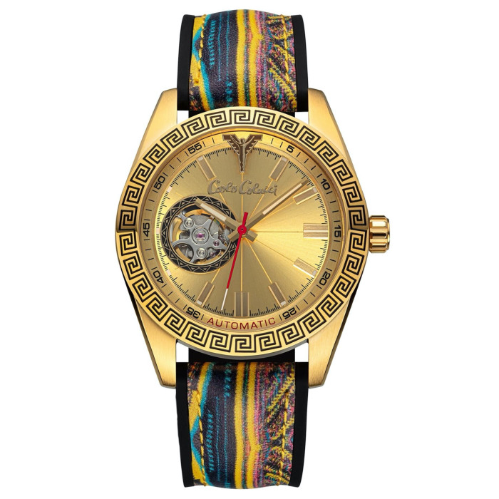 Carlo Colucci montre en acier inoxydable avec bracelet en silicone | CC303-2