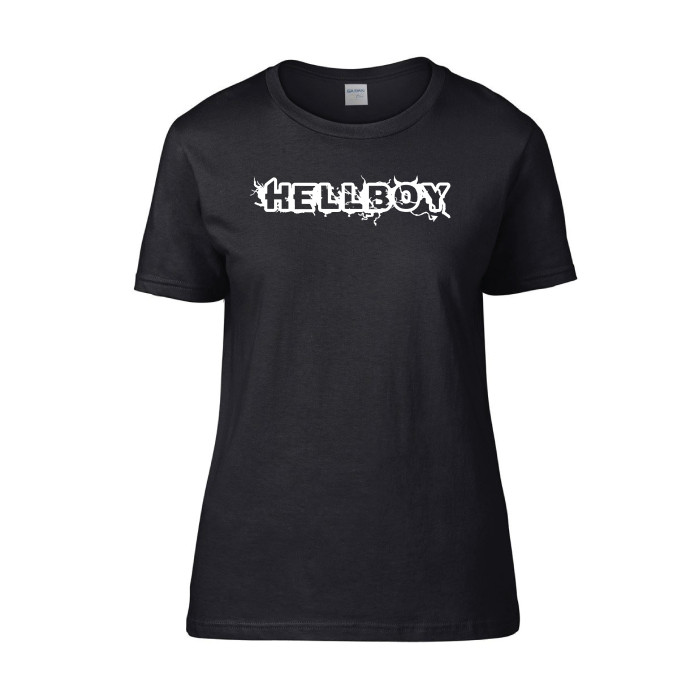 DJ Hellboy t-shirt femme logo | noir