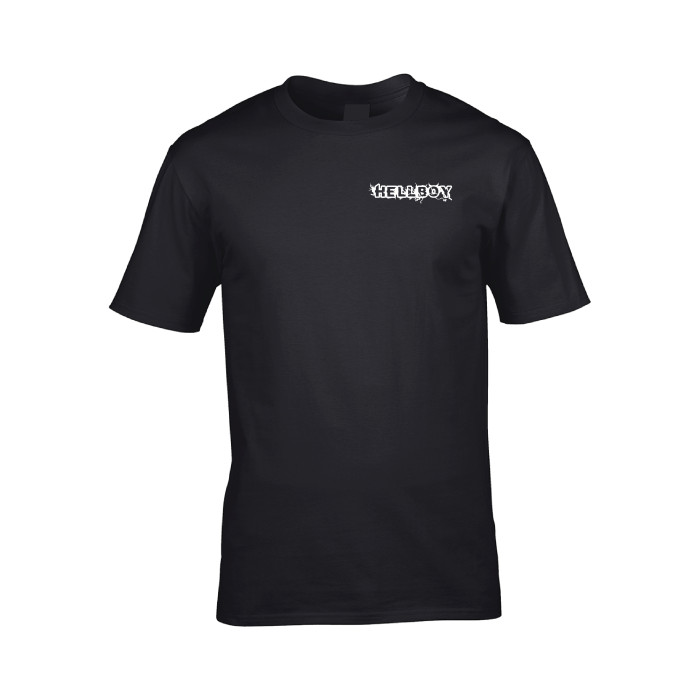 DJ Hellboy T-shirt logo devant et dos | noir