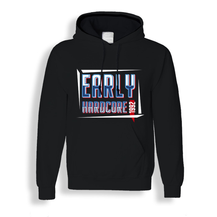 Hard-Wear hooded sweater Early Hardcore 1992 | zwart