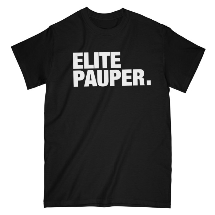 ELITE PAUPER. t-shirt | logo X noir