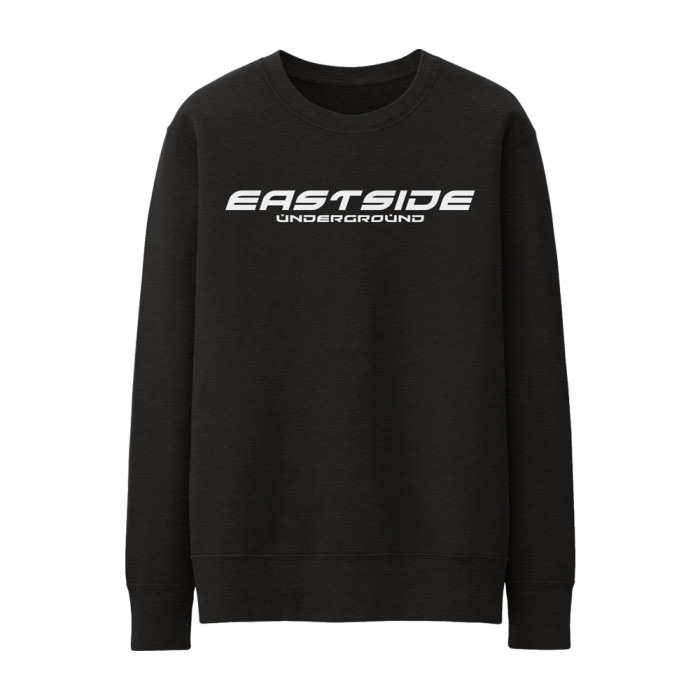 Eastside Underground crewneck wit logo | zwart