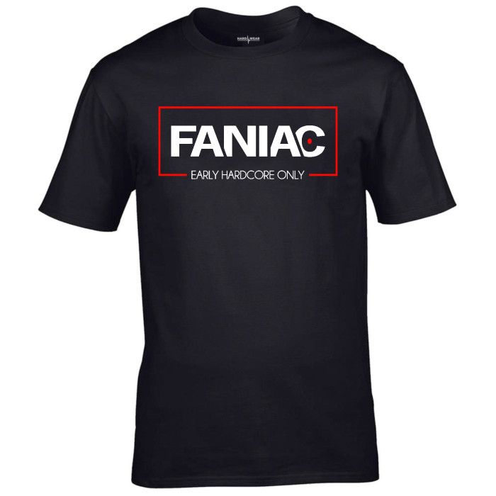 Faniac T-shirt Early Hardcore Only | noir