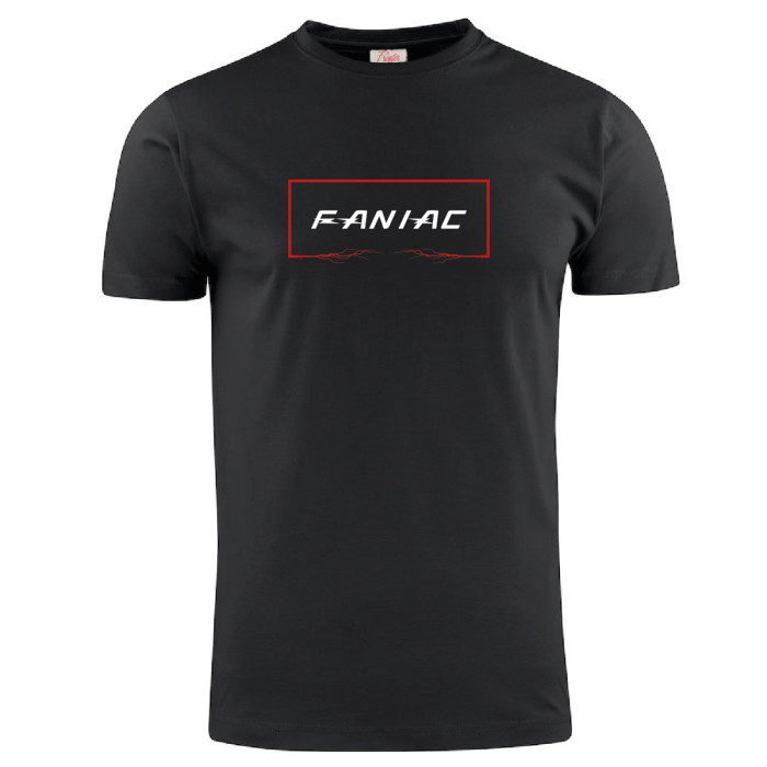 Faniac T-shirt lightning | Noir