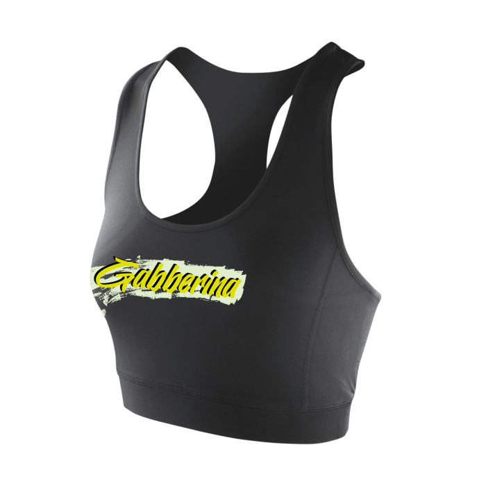 Hard-Wear x Graffiti Sporttop Gabberina | zwart