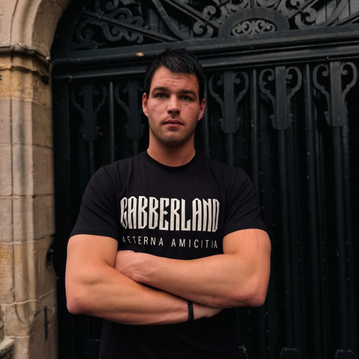 Gabberland T-shirt avec logo | Noir