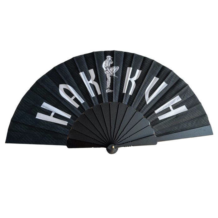 Hakkuh motif en fan | noir