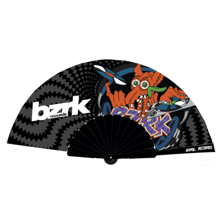Hard-Wear Bzrk Records waaier | zwart 