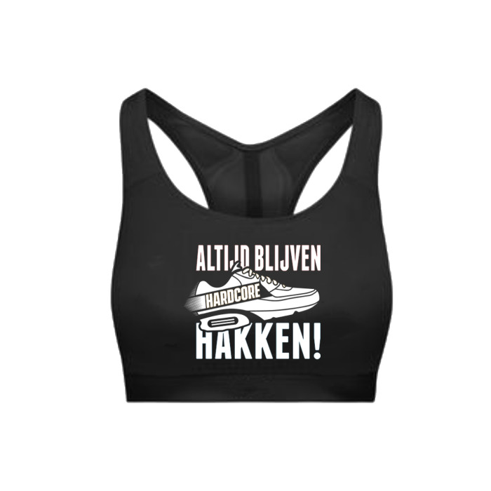 Hard-Wear Femmes Sporttop ALTIJD BLIJVEN HAKKEN! | noir