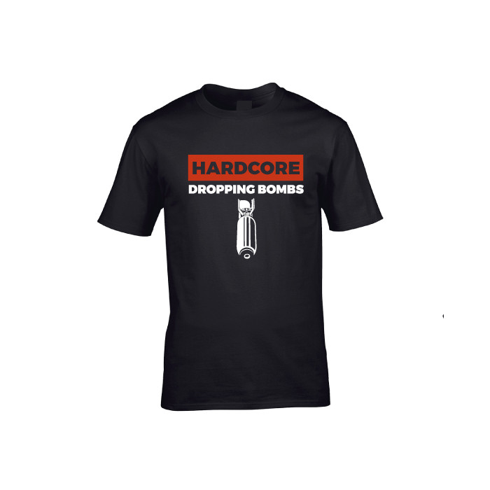 Hard-Wear T-shirt Hardcore Dropping Bombs | noir