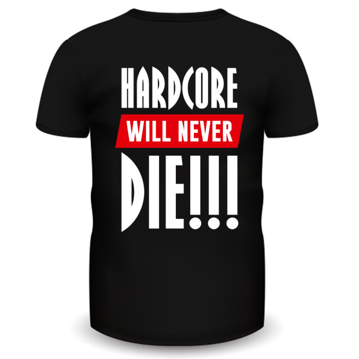 Hardcore Holland T-shirt never die | noir