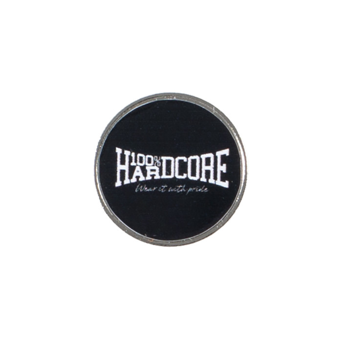 100% Hardcore logo d'épingle