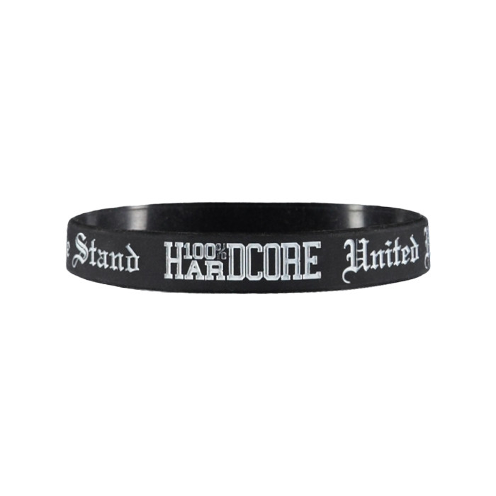 100% Hardcore bracelet UNITED WE STAND | noir
