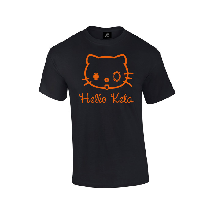 Hard-Wear T-shirt Hello Keta | noir - orange