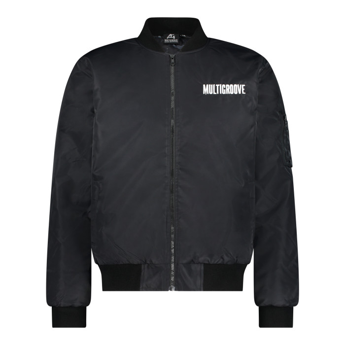 Multigroove bomberjack logo brodé | noir