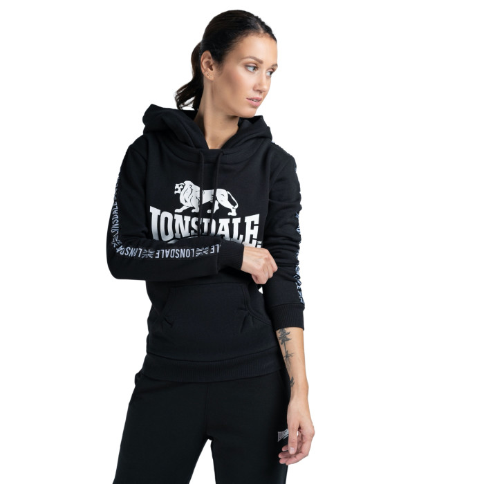 Hoodie Lonsdale pour femmes Dihewyd | noir
