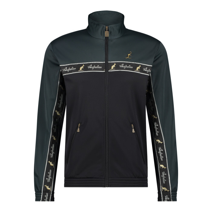 Australian duo jacket black breasted 2.0 | black - woods green